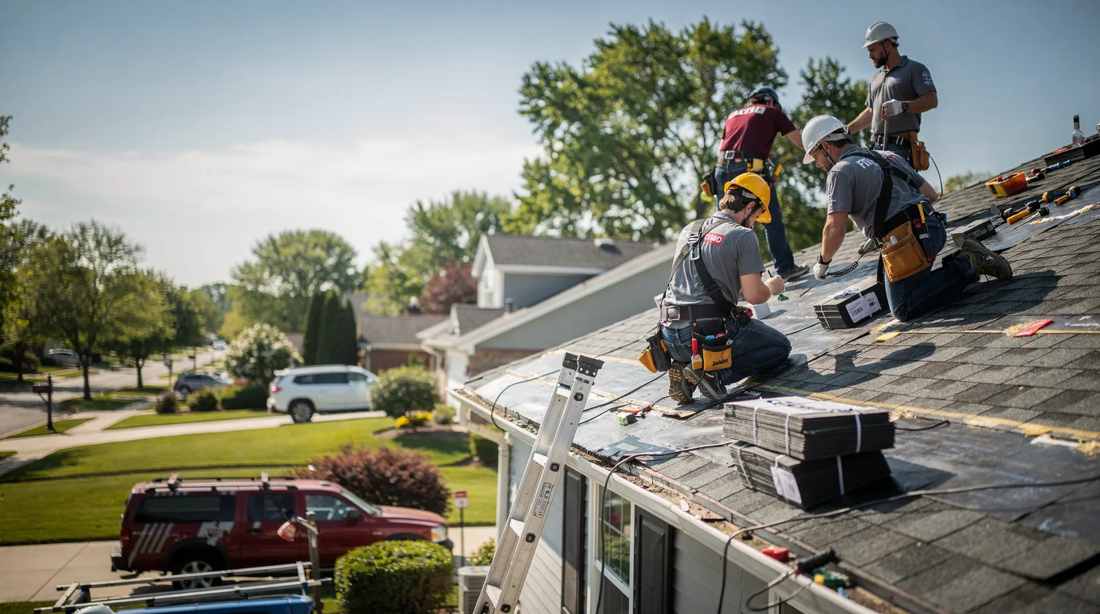 Roof Repair in Dallas City, IL around you